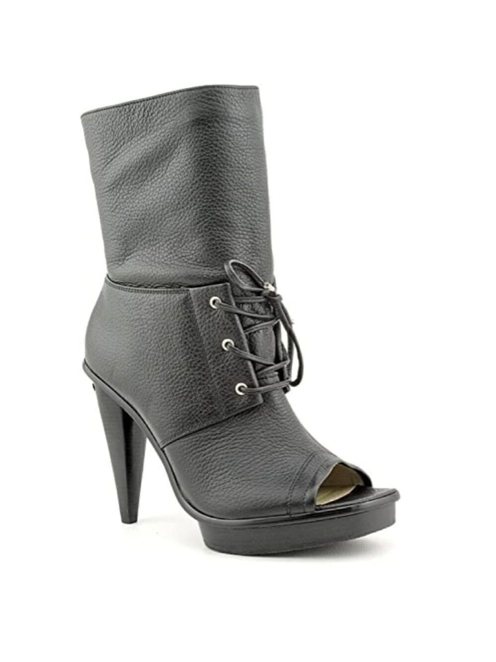 Michael Kors leather St. Marks peep toe booties